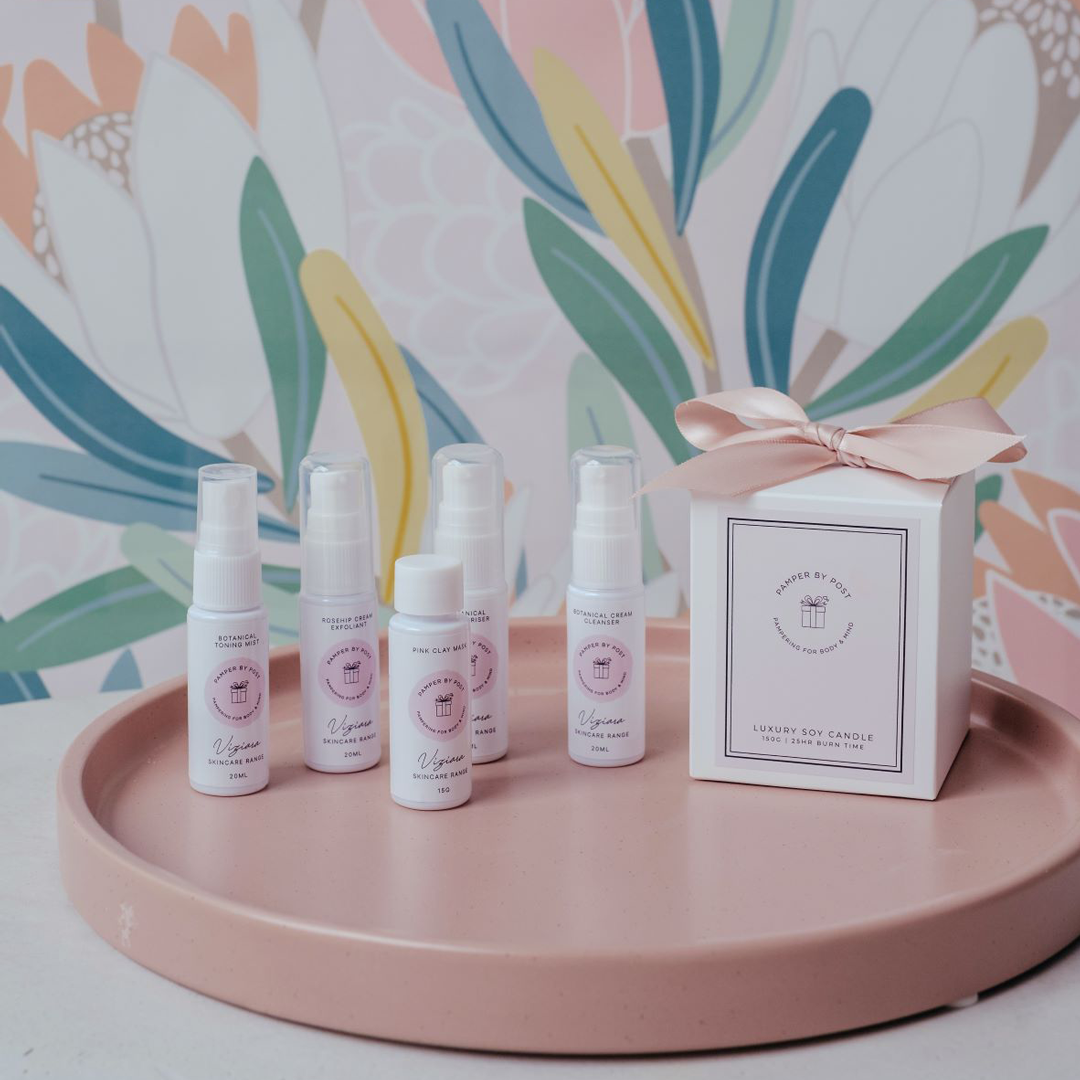 Luxe Skincare with Candle in Box